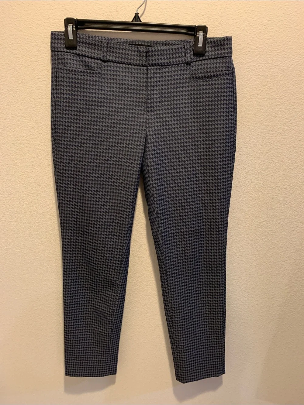 Banana Republic Sloan Navy Houndstooth Slim Dress Pants​